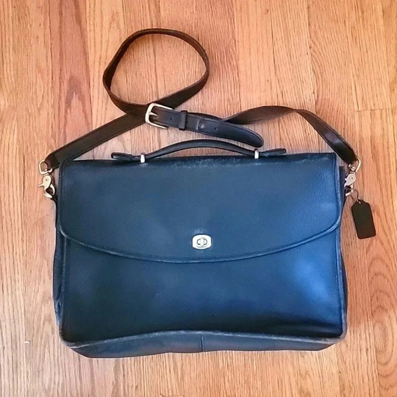 Coach LEXINGTON BAG coach smooth leather vintage computer bag